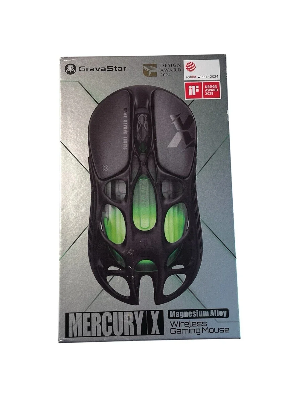 Gravastar Mercury X Magnesium Alloy Wireless Gaming Mouse L28 Open Box